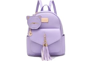 I IHAYNER Girls Fashion Backpack Mini Purse Backpack for Women Small Leather Backpack Purse for Teen Girls with Coin Purse