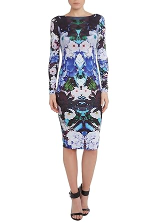 lipsy long sleeve bandage dress