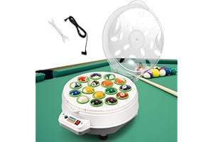 Newhai Upgraded Aluminum Pool Ball Cleaning Machine Electric Billiard Ball Cleaner Polishing Machine Automatic Snooker Washing Machine 16 Balls 110V