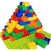 aotipol Building Blocks for Kids Toddlers Including a Baseplate, 101-piece Large Classic Building Bricks Set for Kids of All Ages, Basic STEM Toys Gift, Compatible with All Major Brands