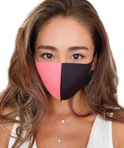 Amazon Co Jp マスク 洗える 小さめ 女性用 子供用 男性用 大人 レディース キッズ メンズ 男女兼用 紫外線 おしゃれ 可愛い 韓国マスクバイカラー S M L 黒マスク 全5色 Looka ルカ Exit りんたろー かねち 兼近 バイカラーマスク 服 ファッション小物