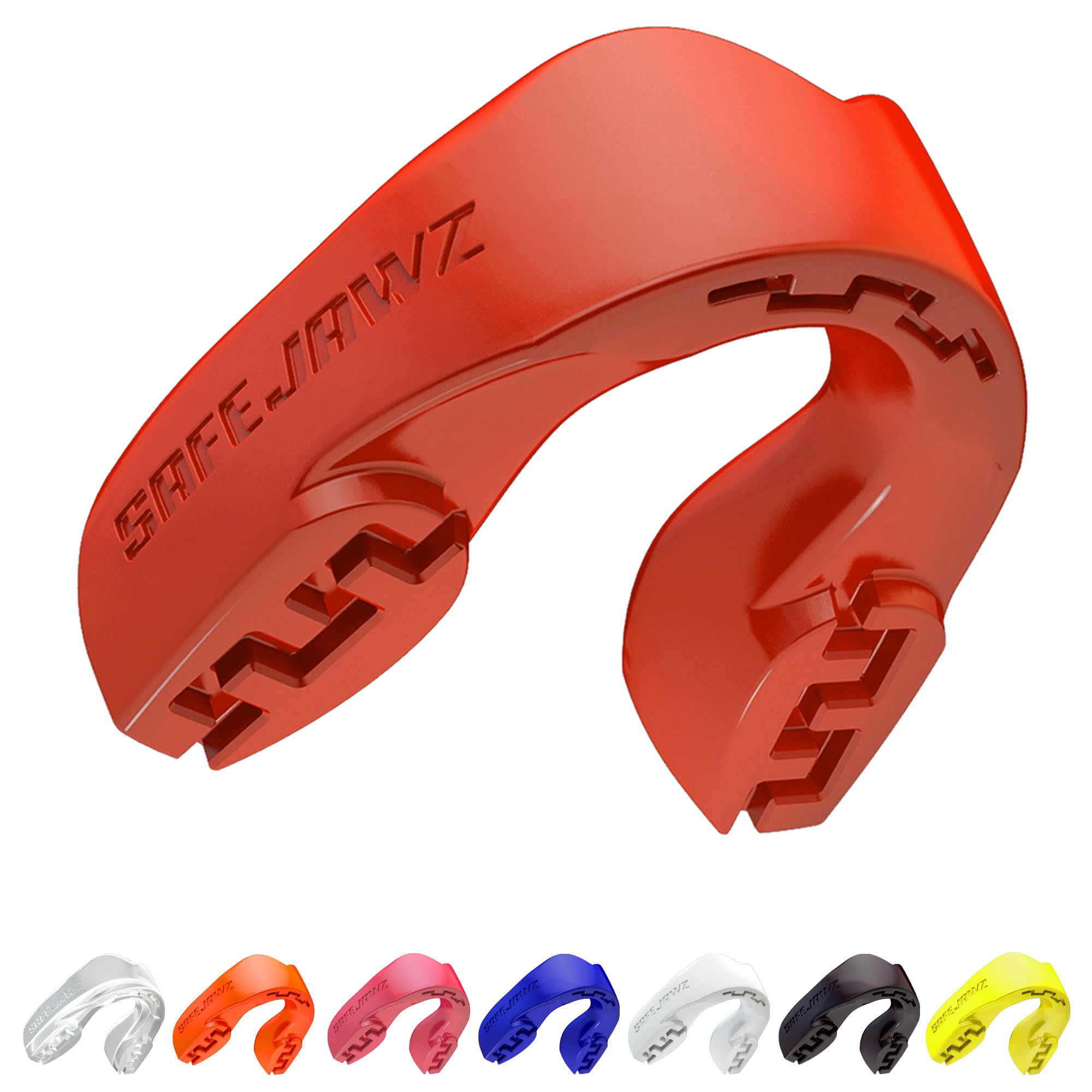 SAFEJAWZ Mouthguard Slim Fit, Adults and Junior Gum Shield with Case for Boxing, MMA, Rugby, Martial Arts, Judo, Karate, Hockey and All Contact Sports — image 1