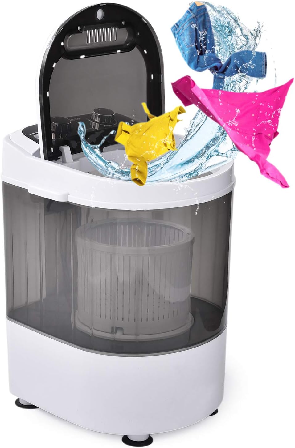 Frifer Portable Mini Washing Machine with Spin Dryer, 7