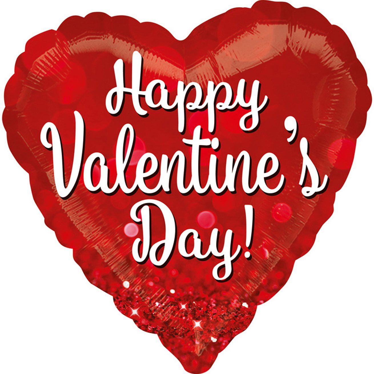 Amscan International 3647201 Valentines Sparkle Jumbo Foil Balloon, 28 x 28-Inch