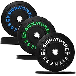 Fitvids Olympic Bumper Plates Set, 2" Weight Plates