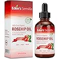 100% Pure Rosehip Oil - 4 OZ - Certified ORGANIC - Cold pressed & unrefined - NON Greasy HIGH absorbency - Use daily - nourishes, hydrates and visibly reduces fine lines, scars, stretch marks and skin