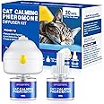 PUPMATE Ultimate 3-in-1 Cat Calming Diffuser with Pheromones - 30-Day Lasting Protection,Plug in, 2x48ml Refills. Perfect for Easing Anxiety from Environmental Changes, Travel, and Stress