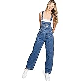 Lana Roux 90s Retro Dungaree Utility Denim Twill Canvas Jumpsuit Overalls