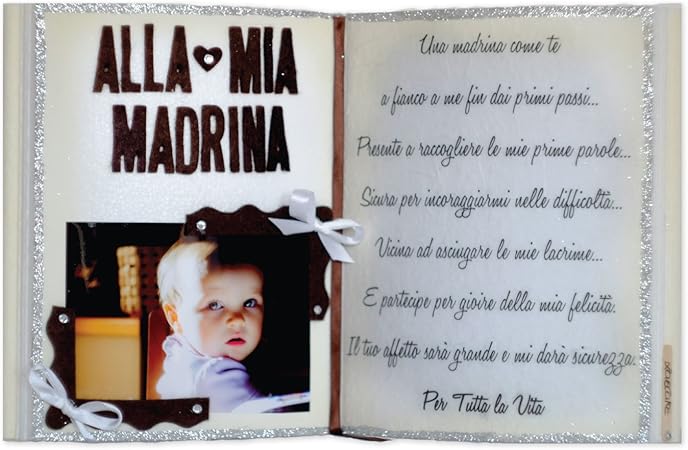 Lovecake Alla Mia Madrina Libro Decorativo Dediche Del Cuore Regalo Originale Portafoto Elemento D Arredo Realizzato Artigianalmente In Polistirolo Ideale Per Battesimo Comunione E Cresima Amazon It Casa E Cucina
