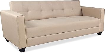 Menzzo Clayton Canape Convertible Tissu Beige 200 Amazon Fr