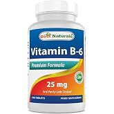 Best Naturals Vitamin B-6 25 Mg Tablets, 250 Count