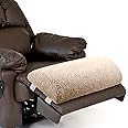 Wesiti Recliner Foot Pillow Cushion High Resilience Sherpa Memory Foam Bolster Sleeping Rest Multipurpose Half Roll Leg Pillow Suitable for Bed Chair Sofa Headrest Back Lumbar Leg Support(Light Camel)