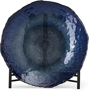 Imax 83195 Indigo Glass Charger, 15.75