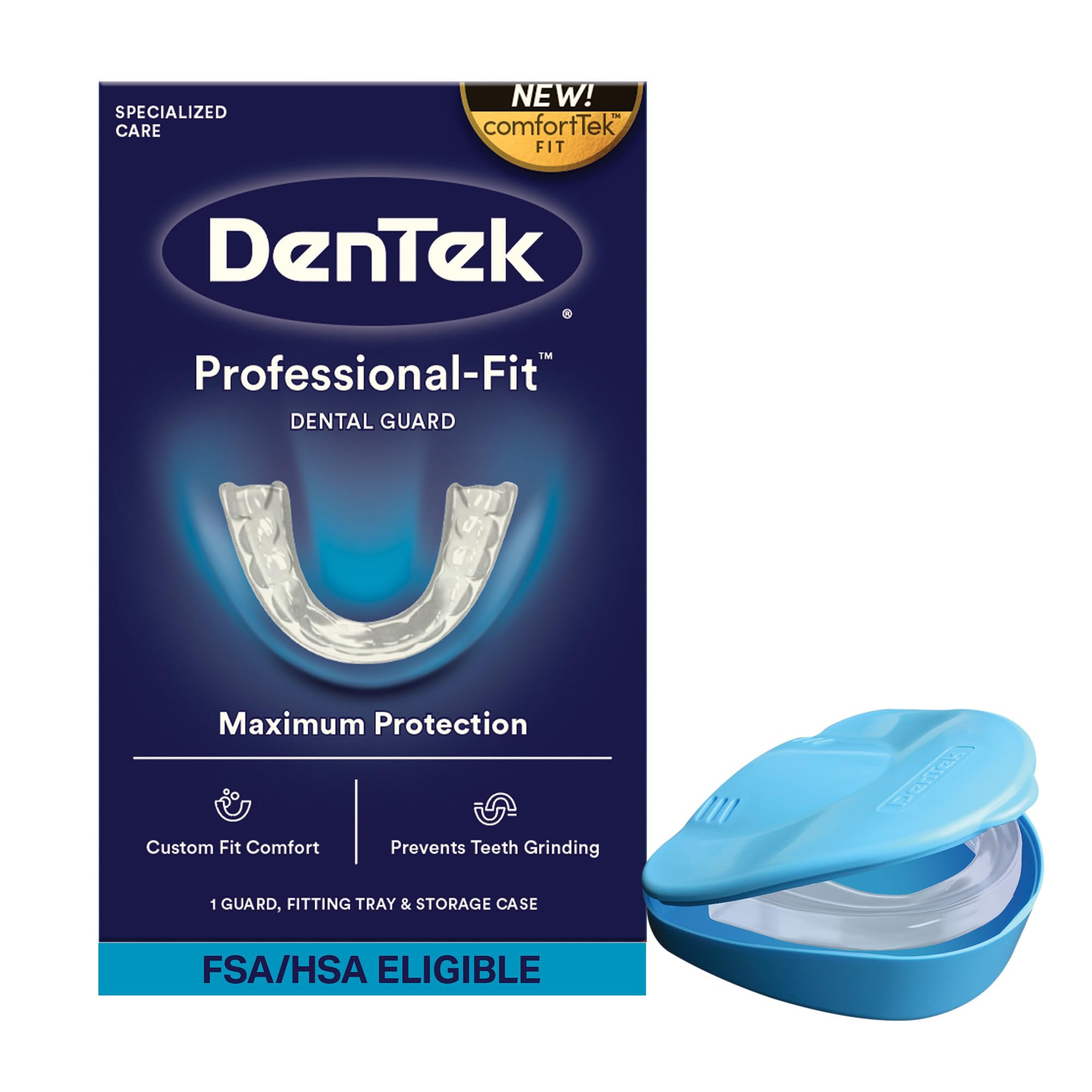 Photo 1 of DenTek Professional-Fit Dental Guard, Mouth Guard for Grinding Teeth at Night, 1 Count