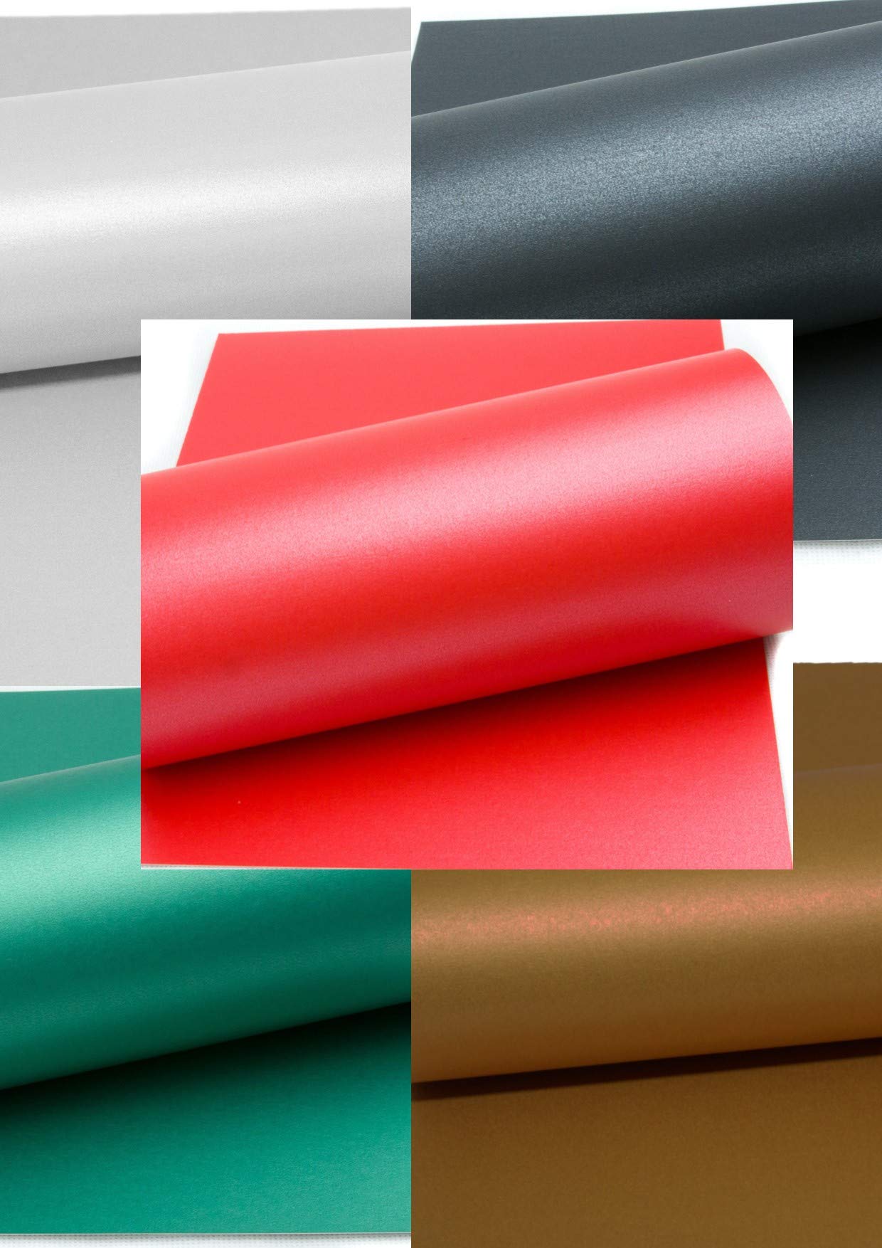 Mufira Pearlescent 300gsm Single Sided A4 Card 10 Pack - Xmas Colours