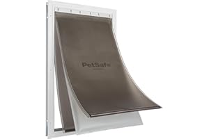 PetSafe Extreme Weather Dog and Cat Door - Aluminum Frame Pet Door - X-Large