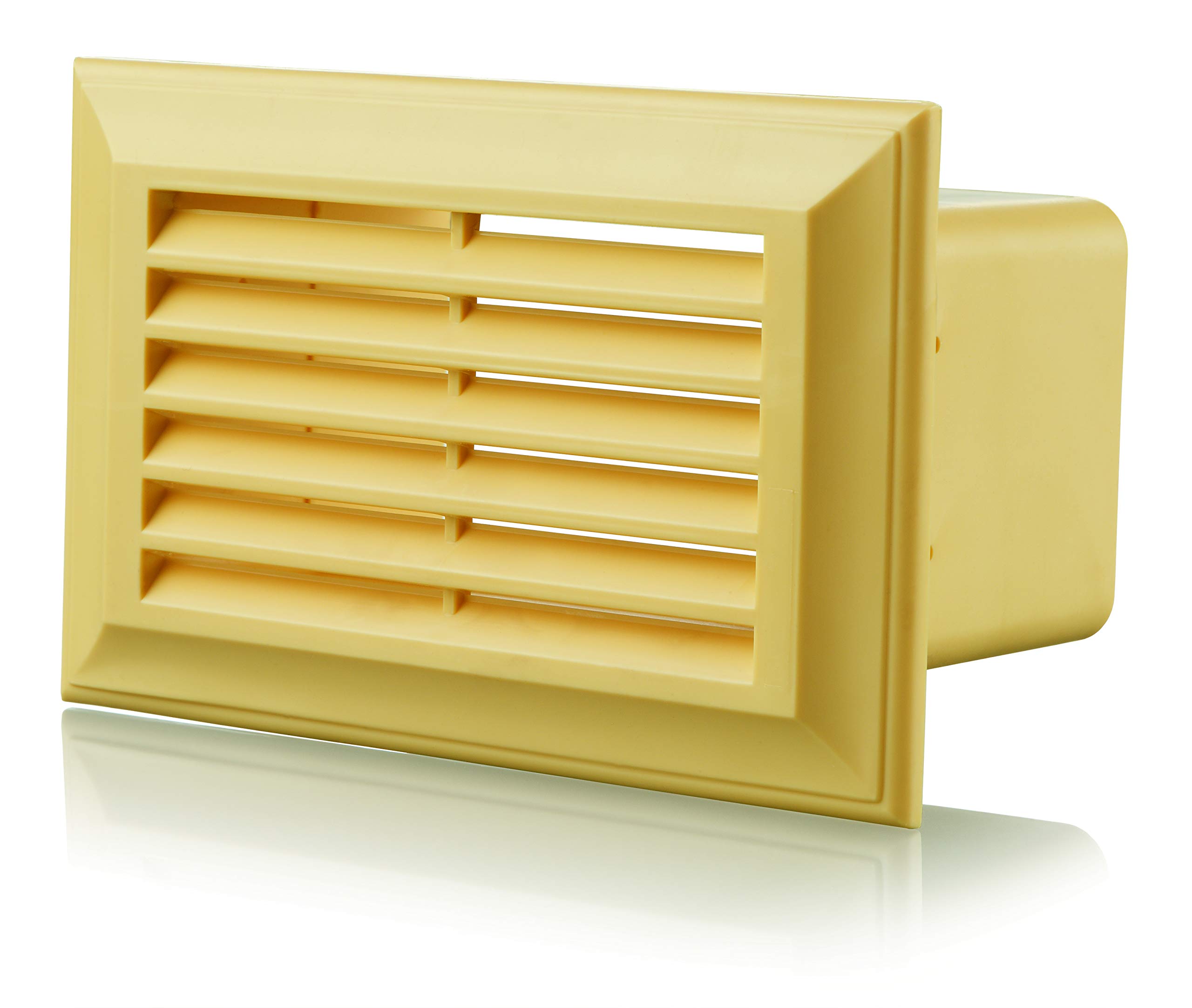 Blauberg UK Decor 81X136 Cotswold Stone Flat Plastic Duct Air Brick Wall Grille-110x54mm-Cotswold, 110x54mm