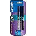 Pilot V7 Hi-Tecpoint Rollerball Pen, 0.7 mm Tip - Black, Pack of 3