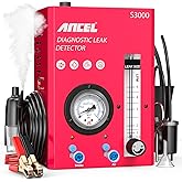 ANCEL S3000 Smoke Machine Automotive with Built-in Air Compressor, Pressure Gauge & Adjustable Flow Meter, Automotive Smoke M