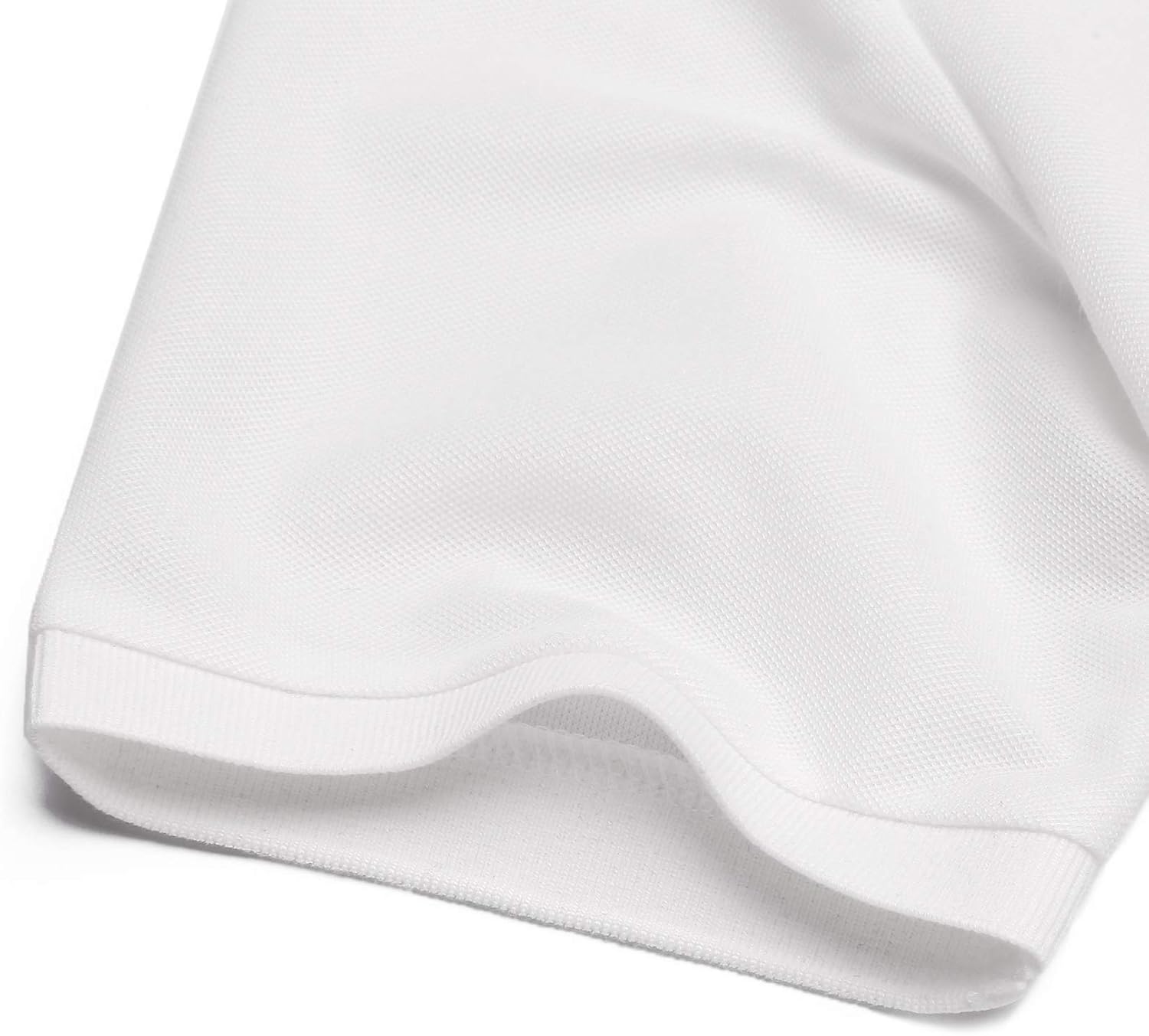 COOFANDY Men's Pique Polo Shirt 1/4 Zip Short Sleeve Mesh Golf Shirts with Pocket: Clothing