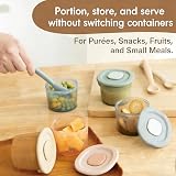 Moonkie 4 Pack 120ml Silicone Baby Food Storage Containers with Airtight Lids view 6