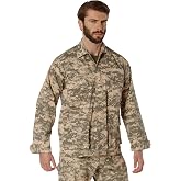 Rothco BDU Uniform Shirt | Men&rsquo;s Long Sleeve Tactical Cargo Overshirt Utility Hunting Fishing Shacket Button Down Jacket with 4 Pockets