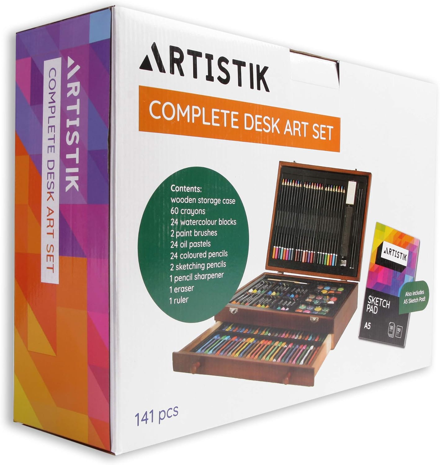 Artistik Deluxe Art Set – (141 Piece) Professional Painting, Sketching ...