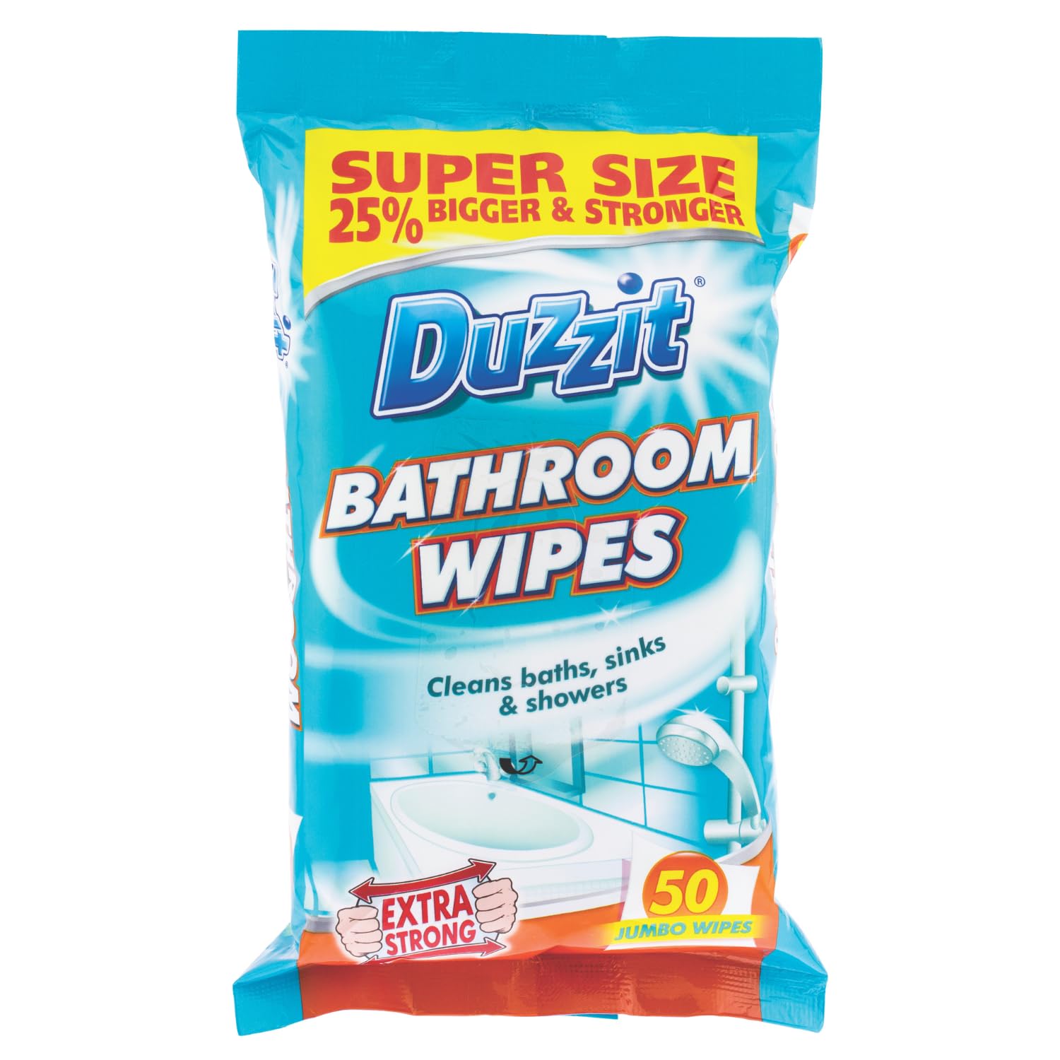Duzzit Bathroom Wipes-Pack Of 50, Blue