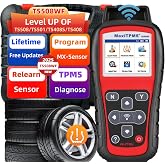 Autel MaxiTPMS TS508WF TPMS Relearn Tool, Upgrade of TS508 / TS408 TPMS Tool, Activate/Relearn All Sensors, Program Autel Sensors, TPMS Reset/Diagnosis, Read/Clear TPMS Code, Free Lifetime Update