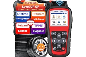 Autel MaxiTPMS TS508WF TPMS Relearn Tool, Upgrade of TS508 / TS408 TPMS Tool, Activate/Relearn All Sensors, Program Autel Sensors, TPMS Reset/Diagnosis, Read/Clear TPMS Code, Free Lifetime Update