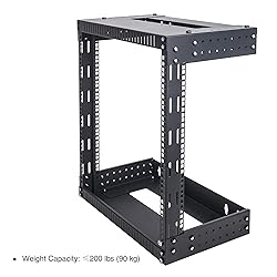 Sound Town 2-Post 12U Wall-Mount Open Frame Server