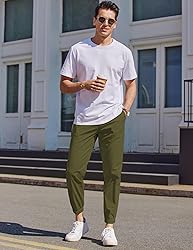 COOFANDY Mens Casual Joggers Pants - Cotton