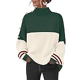 Sweater for Women Winter Turtleneck Long Sleeve Pullover Tops Casual Oversized Knitted Sweaters