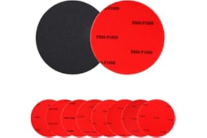 8pcs Bowling Ball Sanding Pads, with 8 Kinds of Grits, 5 Inches Bowling Ball Sanding and Polishing Kit Bowling Surface Pads A