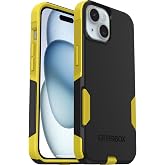 OtterBox iPhone 17e, iPhone 16e, iPhone 15, iPhone 14, &amp; iPhone 13 Commuter Series Case - Black/Yellow, Slim &amp; Tough, Pocket-Friendly, with Port Protection