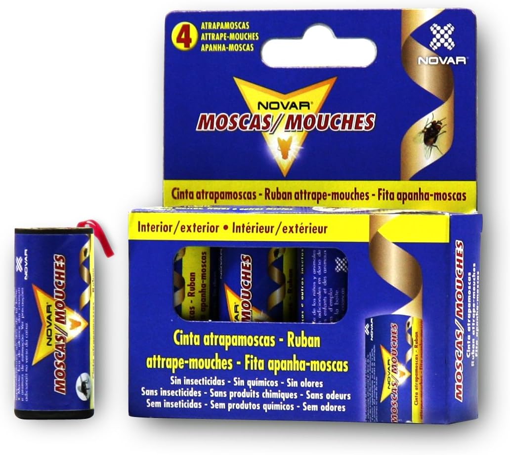 Novar 209061 – Tape atrapamoscas caja-4 – BigaMart