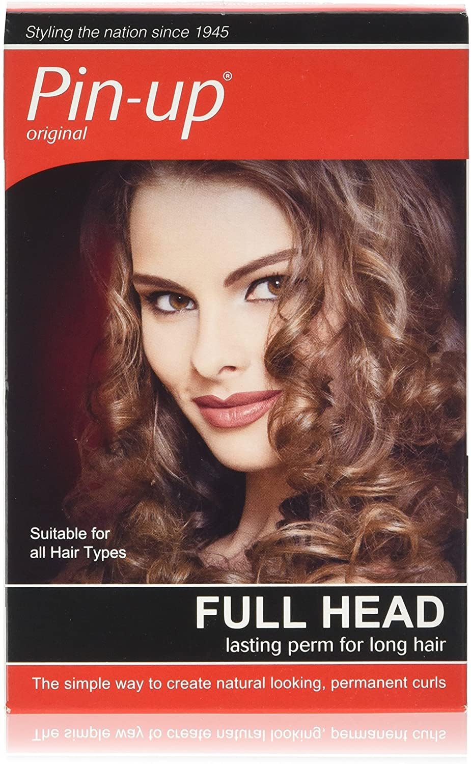 Pin-Up Original Full Head 170ml Perm Kit for Long Hair, Creates Long-Lasting Curls or Waves, Suitable for Curly, Wavy Hair