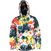 Ezhippie Mens Tie Dye Colorful Hoodie