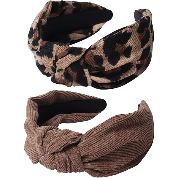 YISSION Diademas Anudadas Para Mujer, Antideslizantes, Anchas