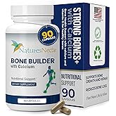 Nature's Nectar Bone & Joint Supplements for Men & Women – Supports Bone Health, Strength & Growth with Calcium, Vitamin D, Magnesium & Strontium – Bone Builder Formula for Maximum Absorption –90 Caps