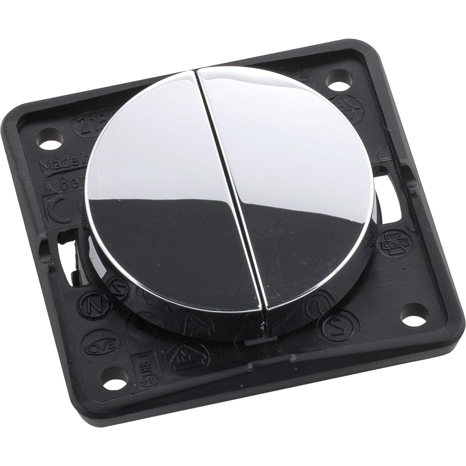 Berker Integro Flow Series Switch Glossy Chrome Loose