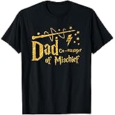 Magical Dad Manager of Mischief Birthday Family Matching T-Shirt