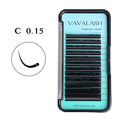 Eyelash Extension 0.15 C Curl Mink Eyelash Extensions Individual Lashes Classic Faux Mink Eyelash Extension Supplies For Salon 8-14mm Mixed Tray Silk Eyelashes (C 0.15,8-14 Mixed)