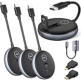 Wireless HDMI G9R PRO- One Transmitter and Three Receivers,165FT/50M Multi-TV Extender Kit, Heat-Control Tech, Plug and Play, 5.8G/2.4G @60Hz- Stream Wirelessly from Laptop/PC to Multiple TV/Monitor