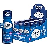 Dream Water Sleep Aid Supplement Drink, Sleep Aids for Adults, Melatonin 5mg, GABA, 5-HTP; Zero Sugar, Natural Flavors, No Added Colors, 2.5 oz Liquid Sleep Shots, Snoozeberry Flavor, 12-Count