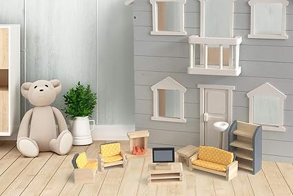 Amazon Com London Kate Living Room Dollhouse Furniture Set