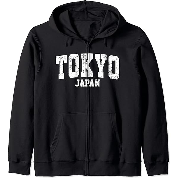 Amazon.com: Tokyo Japan College University Style Zip Hoodie