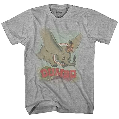 Image result for Disney Dumbo Flight Elephant Classic Retro Vintage Movie Disneyland World Tee Funny Humor Men's Graphic T-Shirt