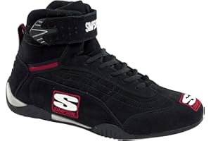 Simpson Racing AD105BK Adrenaline Black Size 10-1/2 SFI Approved Driving Shoes