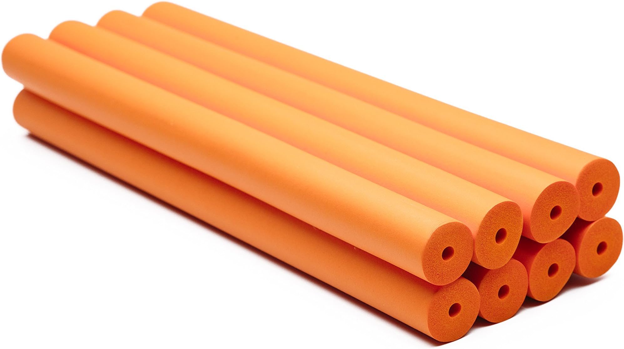 Orange Foam Grip Tube - Small Hole - Pack of 8